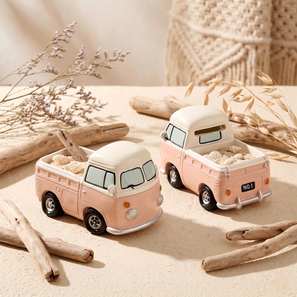 Vintage Różowy Mini Autobus Do – Echeveria Succulent recenzja i cena
